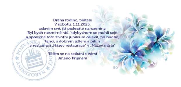 Pozvánka 30